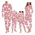 thumbnail image 1 of Renewold Holiday Family Pajama Sets Women Long Sleeve Pullover Shirt Elastic Night Clothing Size XL 2 Pieces Santa Candy Canes Winter Athletic Clothing,Christmas Day, 1 of 5