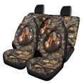 thumbnail image 1 of Renewold Horse Camo Hunting Forest Car Seat Cover Full Set for Women Men, Front & Rear Car Seats Protector Vehicle Split Bench Covers Washable Easy to Install, 1 of 7
