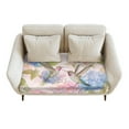 thumbnail image 1 of Renewold Hummingbird Hydrangea Pink Couch Cushion Slipcover Individual Sofa Seat Cushion Slipcover Soft Loveseat Cushion Cover Furniture Protector with Elastic Bands, M, 1 of 5