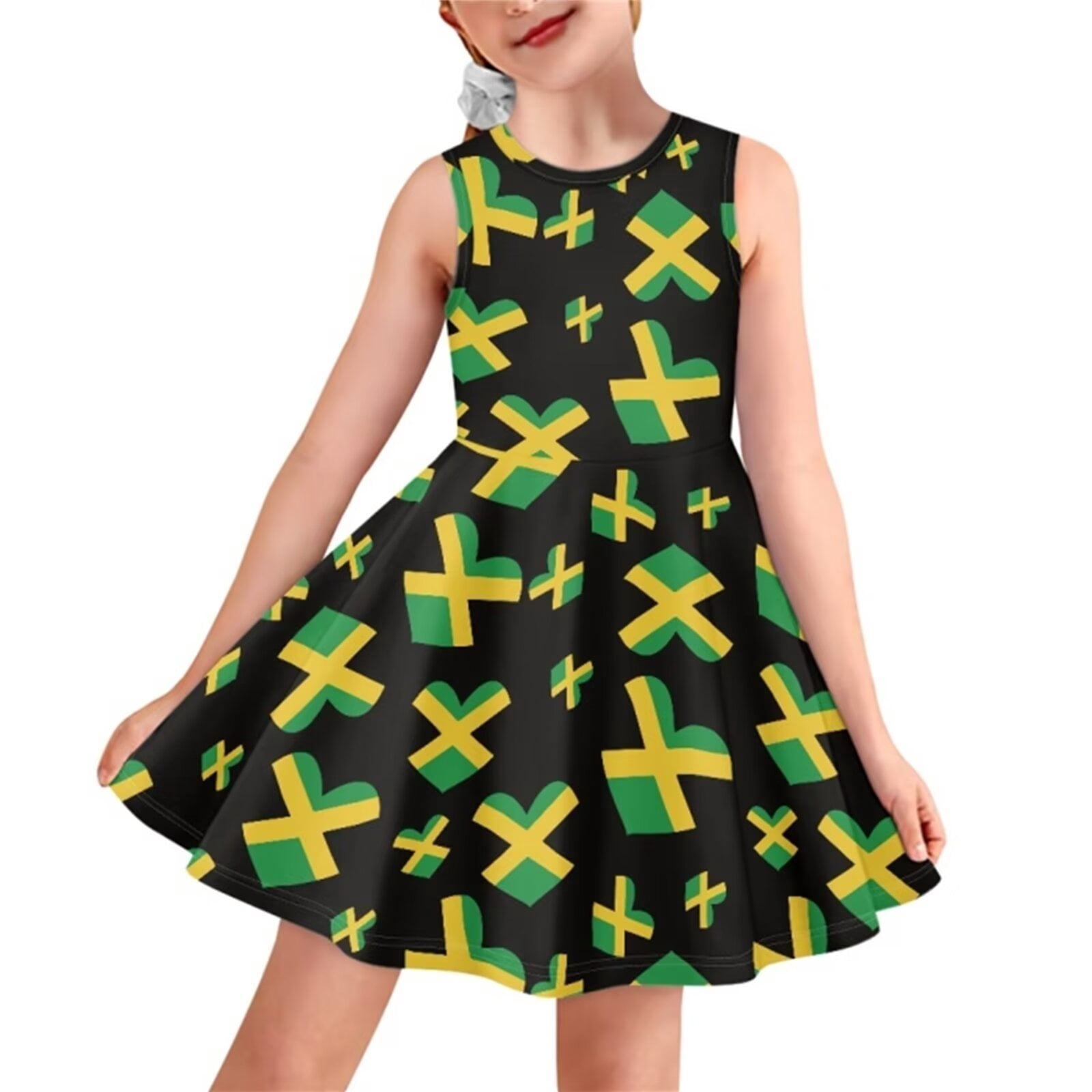 YTDSCS Toddler Girls Sleeveless Princess Dresses For Kids Baby Summer