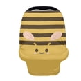 thumbnail image 1 of Renewold Kawaii Bee Print Baby Car Seat Covers High Chair Canopy Shopping Cart Cover, Baby Breastfeeding Cover for Mothers, 1 of 7