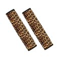 thumbnail image 1 of Renewold Leopard Fur Print Car Seat Belt Pads for Men Women Non-Slip Breathable Seat Belt Shoulder Strap Cover Universal Fit Most Car SUV, 2 Pack, 1 of 6