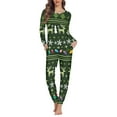 thumbnail image 1 of Renewold Lightweight Pajamas for Women Reindeer Xmas Trees Shirts Long Pants Breathable Pullover T-Shirt Sleep Wear Size S Christmas Sweatshirt Set of 2, 1 of 4