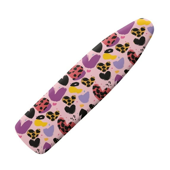 Renewold Love Heart Ironing Board Covers with Padding Extra Large Size Laundry Accessories with 3 Fasteners Hook and Loop Fastener Strap Cozy Ironing Board Table Top Cover Easy Fit