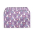 thumbnail image 1 of Renewold Machine Washable Purple Toaster Cover for Kitchen 2 Slice Easter Egg Heart Dust Proof Toaster Oven Covers Rabbit Wide Slot Bread Maker Cover, 1 of 6