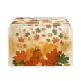 thumbnail image 1 of Renewold Maple Leaves Toaster Cover 4 Slice Wide Slot Bread Maker Cover Dust Protection Cover Durable Fall Thanksgiving Kitchen Appliance Decor Cover, 1 of 5