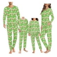 thumbnail image 1 of Renewold Matching Family Christmas Pajamas Set HO HO HO Wreaths Long Sleeve Festival Party Pj Sets of 2 Holiday Warm Sleepwear Loungewear for Kids Teens 11-12 Y, 1 of 5
