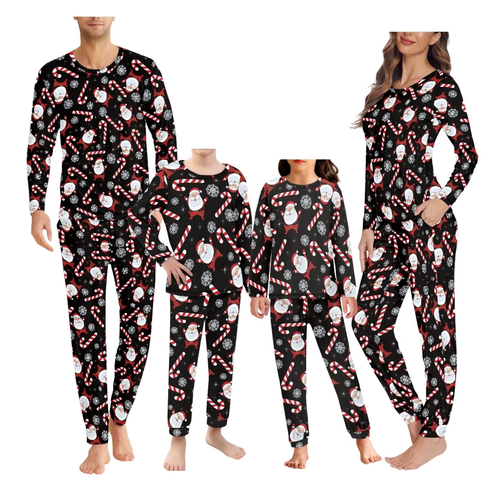 Renewold Matching Family Pajamas Sets Christmas PJ's with Candy Canes ...