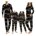 thumbnail image 1 of Renewold Matching Holiday Pajamas for Family 3-4 Kids and Teens Colorful Lights Indoor Daily Wear Multi-Season Loose Sleepwear Shirt Long Pants Set of 2, 1 of 5
