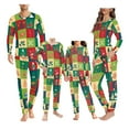 thumbnail image 1 of Renewold Merry Christmas Pajama Set for Women with 2XL Pullover Top and PJ Pants Santa Hat Gingerbread Man Family Sleepwear 2 PCS Comfy Nightwear Clothing,Buffalo Grid, 1 of 5