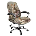 thumbnail image 1 of Renewold Office Chair Cover Executive Computer Chair Slipcover Stain Resistant High Back Chair Protector for Easter Home Decor Universal Fits, Retro Easter Bunny Egg Floral, L, 1 of 7