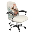 thumbnail image 1 of Renewold Office Chair Cover Stretch Desk Chair Cover with Elastic Bottom Removable Office Computer Chair Protector for Easter Home Decoration, Retro Easter Bunny Floral Beige, S, 1 of 7