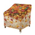 thumbnail image 1 of Renewold Outdoor Chair Covers Waterproof Recliner Chair Cover Heavy Duty Windproof Lawn Deck Furniture Protection with Air Vent Fall Decoration, 32"W x 35"D x 36"H, Maple Leaf Red Gold, 1 of 7