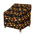 thumbnail image 1 of Renewold Patio Chair Covers Waterproof Patio Stackable Chair Covers Windproof Heavy Duty Outdoor Furniture Protection Fall Decoration Fits up to 38"W x 38"D x 36"H, Pumpkin Maple Leaf, 1 of 7