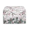thumbnail image 1 of Renewold Pine Cones Toaster Cover 4 Slice Oil Proof Notes Christmas Home Appliance Covers Holiday Wide Slot Bread Maker Cover Keep Toaster Free from Dust Fingerprint Stain, 1 of 6