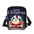 thumbnail image 1 of Renewold Polyester Zip Crossbody Bag Merry Christmas Tote Bag for Women Men Reindeer Santa Single Shoulder Bags for Kids Girls Boys Adjustable Straps Satchel, 1 of 6