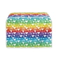 thumbnail image 1 of Renewold Rainbow Stripes Hearts Toaster Cover for Kitchen 4 Slice Wide Slot Bakeware Protector Valentine's Day Gifts Washable Toaster Oven Covers Appliance Covers, 1 of 6