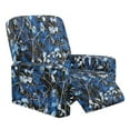 thumbnail image 1 of Renewold Recliner Chair Cover Thick Reclining Cover Stay in Place Lazy Boy Recliner Chair Slipcover 4 Pieces Living Room Home Decor Heavy Duty, Camo Hunting Forest Blue, 1 of 8