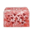 thumbnail image 1 of Renewold Red Heart Toaster Cover 2 Slice Wide Slot Kitchen Appliance Cover Valentine's Day Decor Anti-Skid Scratchproof Protective Covers Keep off Liquid Oil Stain Food, 1 of 6
