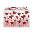 thumbnail image 1 of Renewold Red Heart Toaster Cover 4 Slice Valentine's Day Microwave Oven Dust Cover Anti-Scratch Covers Protection Appliance Cover Wide Slot Breadmaker Cover for Home, 1 of 6