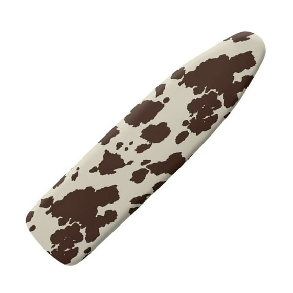 Renewold Resist Scorching and Staining Reflective Ironing Board Cover with Elastic Edges Cow Print Portable Ironing Board Table Top Cover Decor,Brown