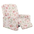 thumbnail image 1 of Renewold Rose Floral Pink Sofa Recliner Cover Soft Breathable Cover for Recliner Chair 4 Pieces Non-Slip Lazy Boy Chair Slipcover with Elastic Straps and Side Pocket, 1 of 8