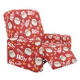 thumbnail image 1 of Renewold Santa Claus Red Recliner Cover Anti-Slip Recliner Protector 4 Pieces Stretch Reclining Couch Cover Polyester Spandex Furniture Protector for Living Room Christmas Decor, 1 of 8