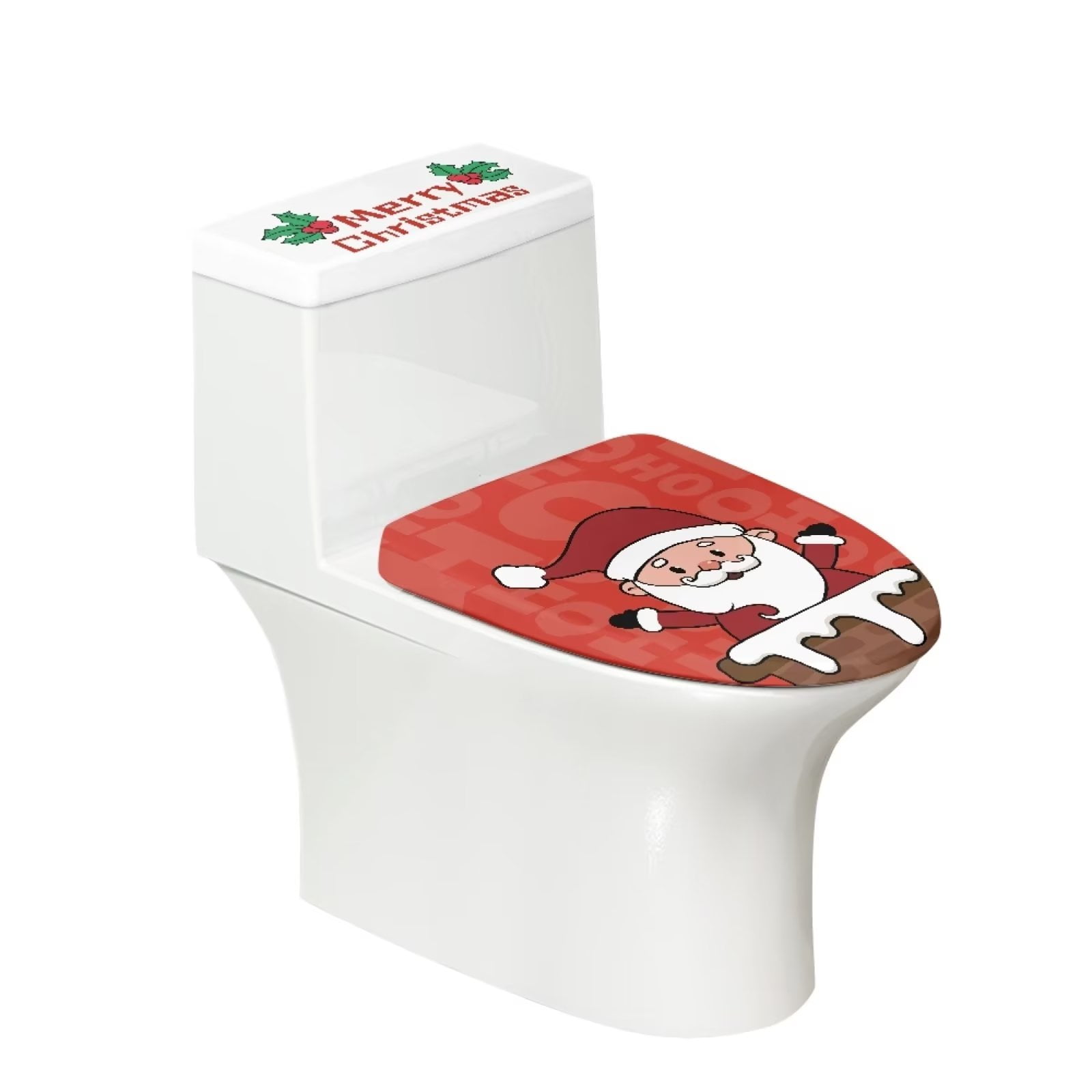 Renewold Santa Toilet Lid Cover Set of 2 Christmas Pine Cones Toilet