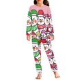 thumbnail image 1 of Renewold Scoop Neck Pajamas for Kids Toodlers Snowman Long Sleeve Shirt Tops Set 2 Pieces Christmas Nightwear Lightweight Sleep Down Clothes Sleepwear Size 3-4, 1 of 5