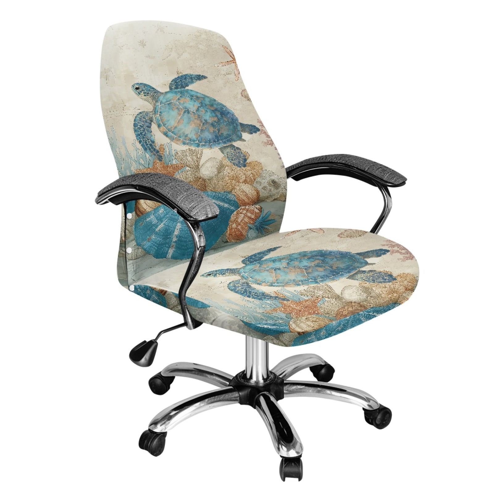 Turtle Shell Chair Renewold Sea Turtle Shell Vintage Computer Office Chair Cover Spandex ...