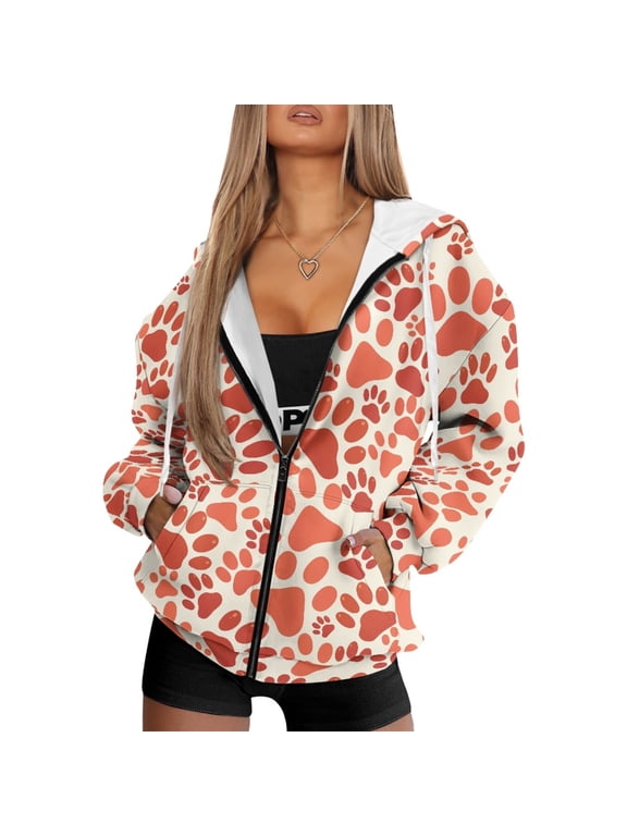 Shark Fish Star Women's Hoodie Tops Oversized Jacket Coat Long Sleeve Loose Hooded Sweatshirt Drop Shoulder Hooded Sweaters Y2K Streetwear Activewear Trendy Fall Clothes, 3XL