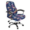 thumbnail image 1 of Renewold Shark Tropical Palm Leaf Office Chair Cover Executive Computer Chair Slipcover Stain Resistant High Back Chair Protector Home Decor Universal Fits, L, 1 of 7