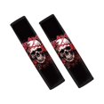 thumbnail image 1 of Renewold Skull Red Rose Novelty Car Seat Belt Pads Washable Soft Shoulder Protection Harness Pads Protect Shoulder Neck Padding Universal Fits, 2 Pack, 1 of 6