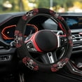 thumbnail image 1 of Renewold Skull Rose Universal Steering Wheel Cover, Soft Breathable 15 Inch Car Steering Wheel Cover Halloween Auto Accessories Fit for Most Vehicles, 1 of 6