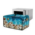thumbnail image 1 of Renewold Small Appliance Cover for Toaster Oven with Accessory Pockets Stain-Resistant Dust-Proof Microwave Oven Small Appliance Cover Case, 22.5 x 18.5 x 13 Inches, Beach Seashell Starfish, 1 of 7