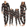 thumbnail image 1 of Renewold Snowman Santa Hat Family Matching Pajamas Matching Sets Thermal Christmas Sleepwear Long Sleeve Nightwear 2 Pcs Comfy Pj Pants Set for Men Size 6XL, 1 of 5