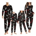 thumbnail image 1 of Renewold Soft Pajama Sleepwear for Teen Boys Girls 5-6 Y HO-HO-HO Snowflake Family Pajamas Matching Sets 2 Pack Pullover Tops Loungewear,Christmas Day, 1 of 5