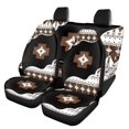 thumbnail image 1 of Renewold Southwest American Tribal Black Brown Car Seat Cover Full Set, Car Seat Protector for Women Men, Auto Seat Cover Front Back Universal Fits for SUV Sedan Vans, 1 of 7