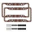 thumbnail image 1 of Renewold Southwest American Tribal Brown Auto License Plates Frame for Car Sedans Truck Vans, Novelty Metal Automotive License Plate Frames Vanity Tag for Women Men, Pack of 2, 1 of 7