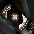 thumbnail image 1 of Renewold Southwest American Tribal Brown Black Auto Center Console Cover Pad, Universal Vehicle Interior Accessories Car Armrest Cover Protector Cushion for Men Women, 1 of 6
