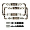 thumbnail image 1 of Renewold Southwest American Tribal Tribal Brown Car License Plate Frame, Rust-proof American License Plate Frame Holder for Women Men, Set of 2, 1 of 7