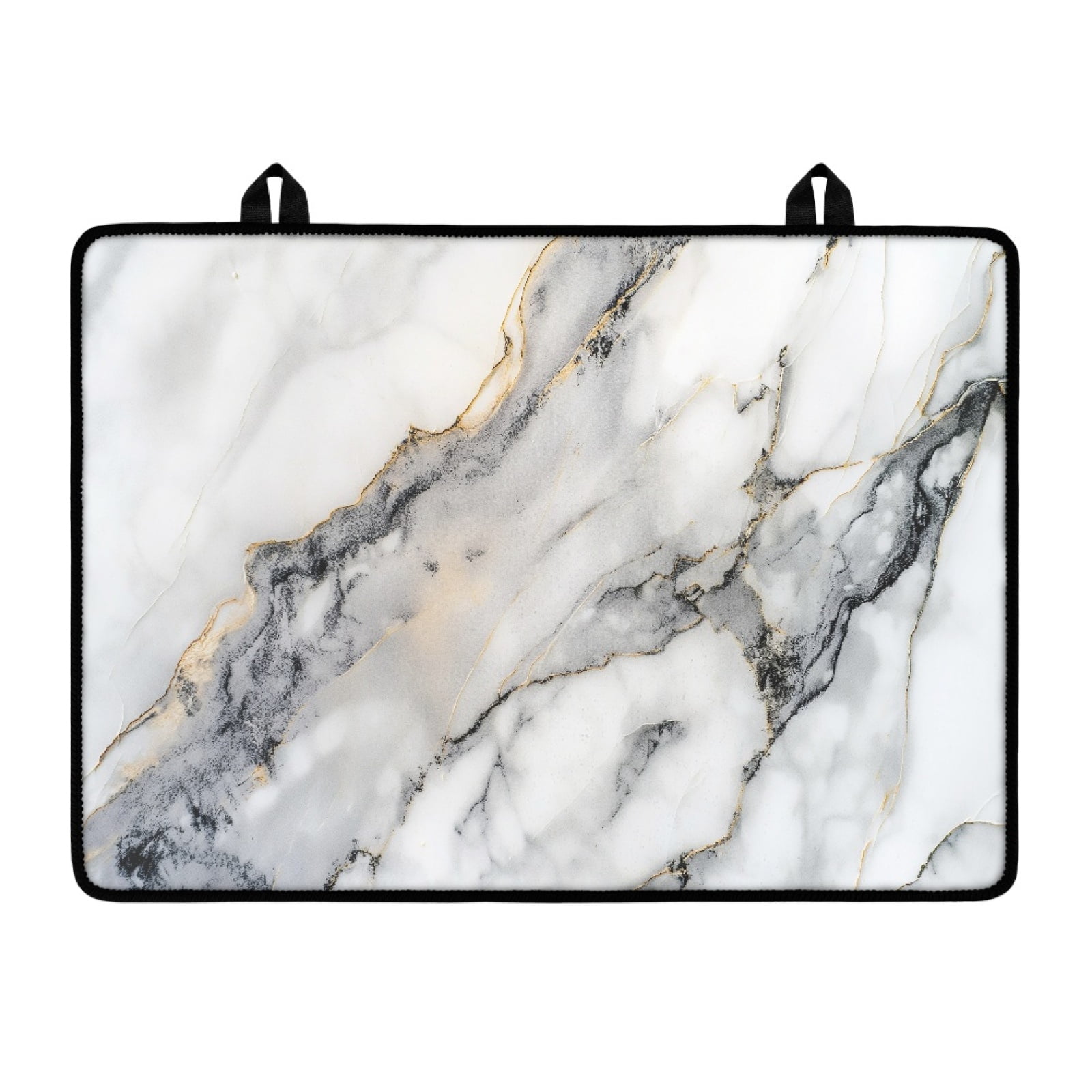 Renewold Stove Cover for Glass Top Stove, Induction Electric Stove Top Cover Protector Oil Resistant Heat Resistant Washer Dryer Top Mat, 29" x 21", White Grey Marble