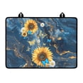 thumbnail image 1 of Renewold Stove Top Cover Electric Glass Stove Top Mat Heat Resistant Non-slip Cooktop Protector Multipurpose Stove/Counter/Washer Top Protector Cover, Sunflower Butterfly Marble Blue, 1 of 7