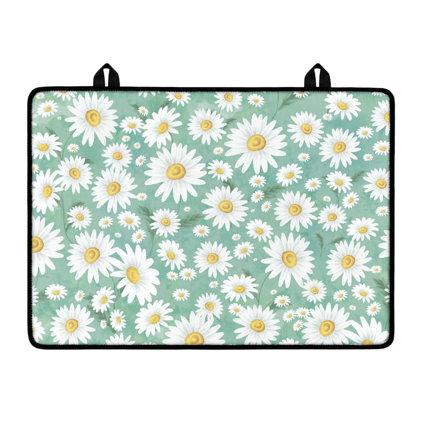 Renewold Stove Top Cover for Glass Stove Top, Ceramic Glass Stove Cover Mat Oil Resistant Prevent Scratching Oven Mat Protector Expands Usable Space, Daisy Green