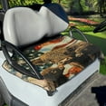 thumbnail image 1 of Renewold Summer Golf Cart Seat Cover Lightweight Golf Cart Seat Blanket Keeps Seat Cool & Comfort Fits for Most 2-Seat Golf Carts, Highland Cow American Flag Retro, 1 of 5