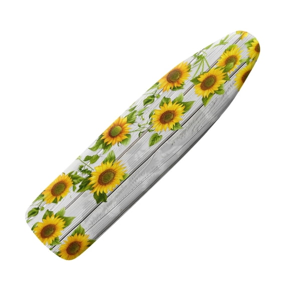 Renewold Sunflower Ironing Board Covers 15x54 Heat Reflective & Stain Resistant Tabletop Ironing Board Pad Board Print Ironing Pad Cover with Hook and Loop Fastener Straps