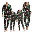 thumbnail image 1 of Renewold Thermal Nightwear Santa Snowflake Pajamas Family Set Matching Soft Long Sleeve Pullover Sweatshirt Pants 2pcs Loose Sleepwear for Women Size S,Christmas Day, 1 of 5