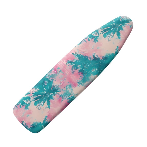 Renewold Tie Dye Ironing Board Cover Fabric Table Top Ironing Board Pad, Protective Scorch Mesh Cloth Ironing Board Sleeve and Pad with Hook and Loop Fastener Strap