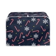 thumbnail image 1 of Renewold Toaster Cover 2 Slice Candy Canes Appliance Dust Cover Portable Snowflake Kitchen Appliance Decor Protector Cover for Wide Slot Oven Microwave,Christmas Day, 1 of 6
