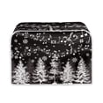 thumbnail image 1 of Renewold Toaster Cover 2 Slice Durable Notes Xmas Trees Wide Slot Bread Maker Cover for Kitchen Appliance Christmas Decoration Easy to Clean Oven Protector Covers, 1 of 6